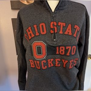 OSU zip-neck sweatshirt by Champion